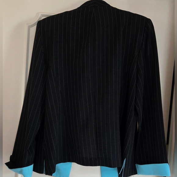 Perceptions navy blue suit blazer size 16 - Picture 2 of 5